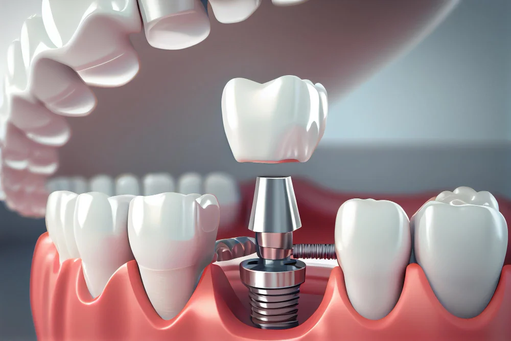 What are dental implants made of?